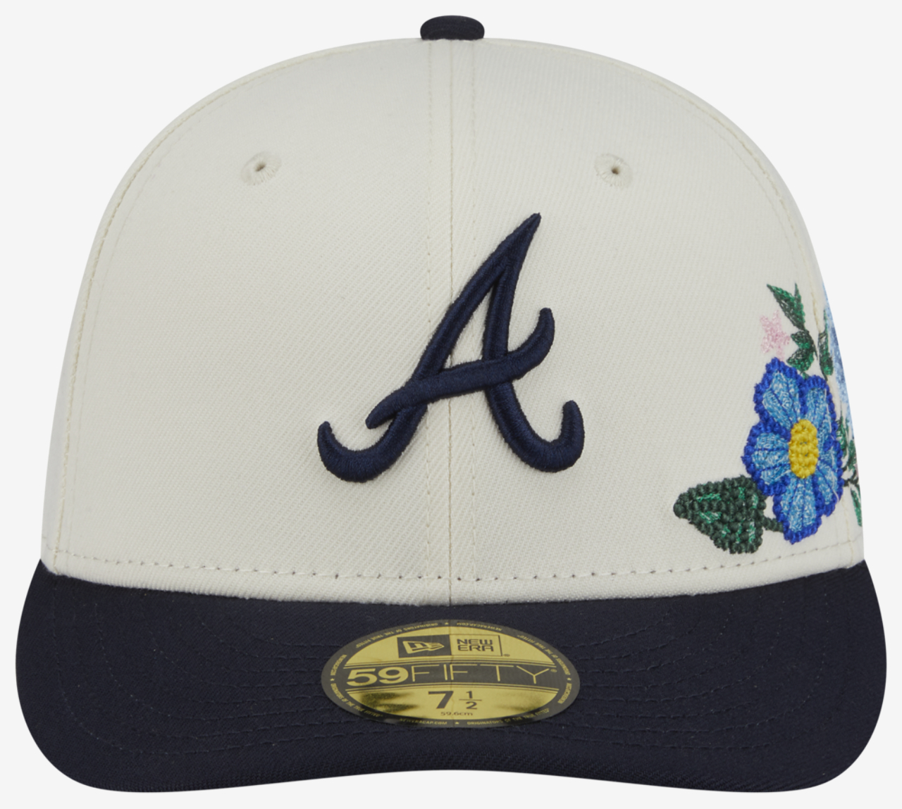 New Era Braves Tonal Florals Cap Image 2 of 7. Tap to open photo gallery.