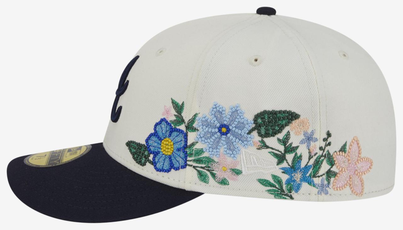 New Era Braves Tonal Florals Cap Image 6 of 7. Tap to open photo gallery.
