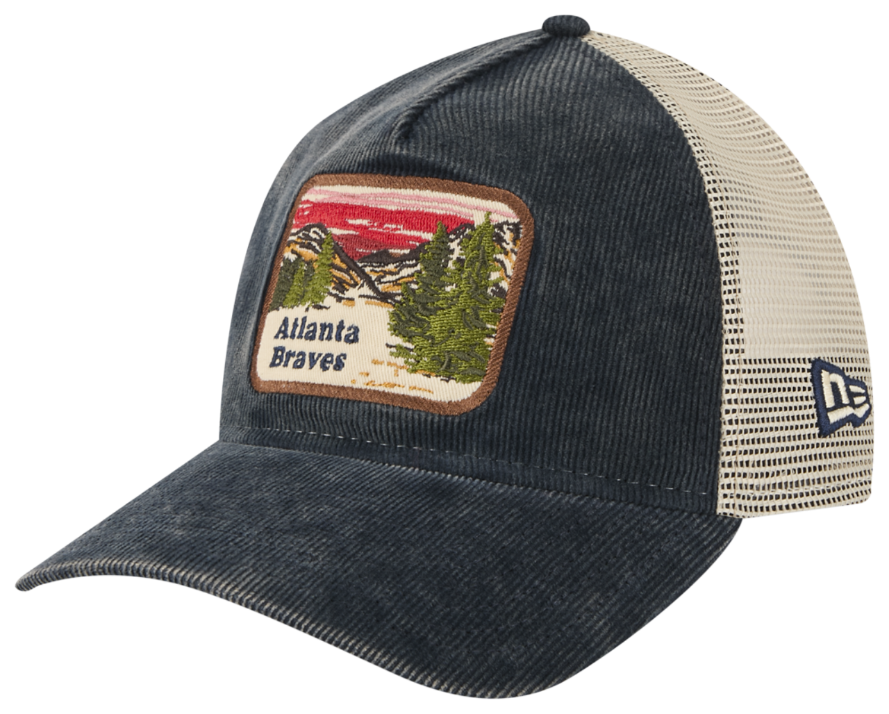 New Era Braves Vintage Landscape Cap Image 1 of 7. Tap to open photo gallery.