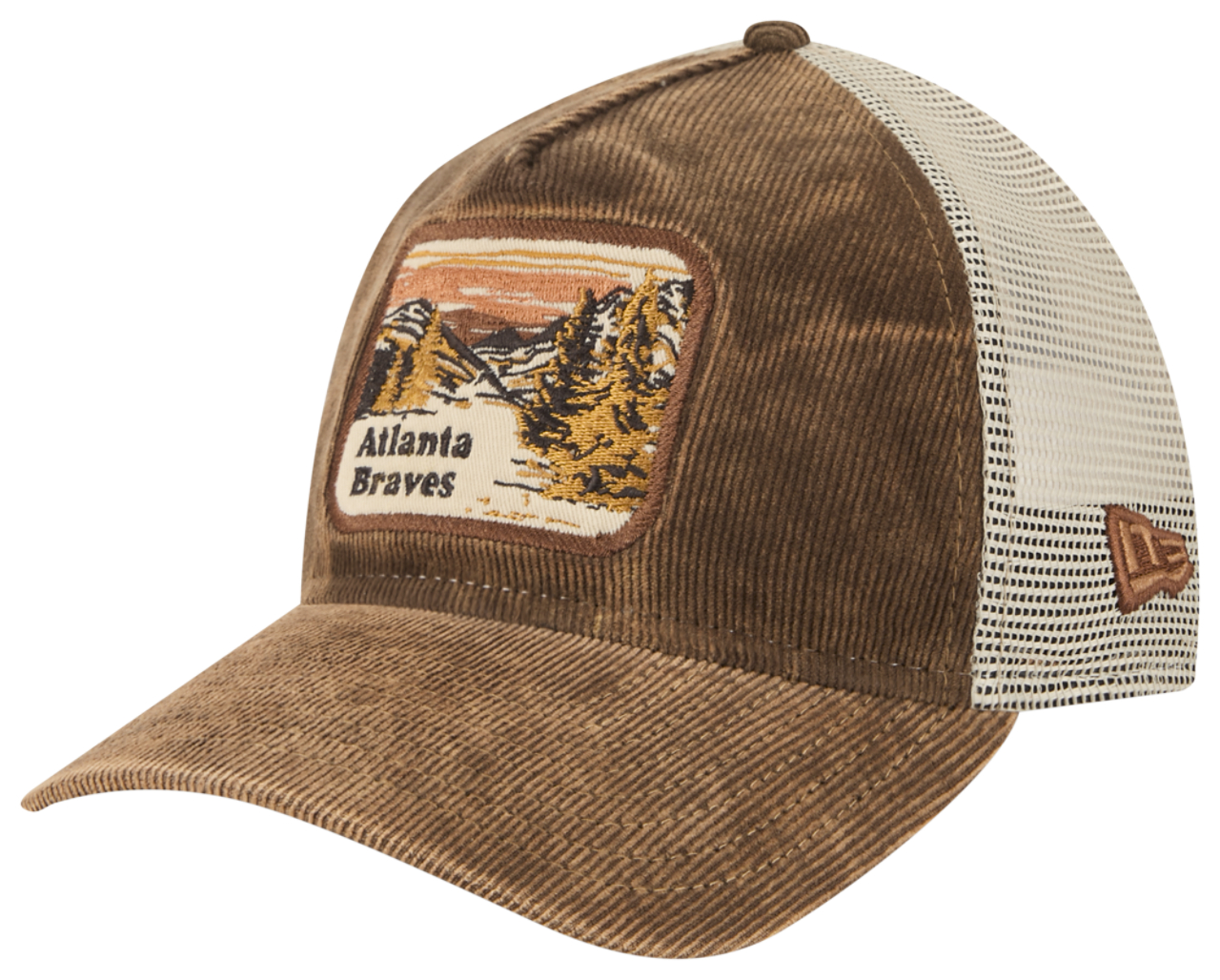 New Era Braves Vintage Landscape Cap - Men's | Foot Locker