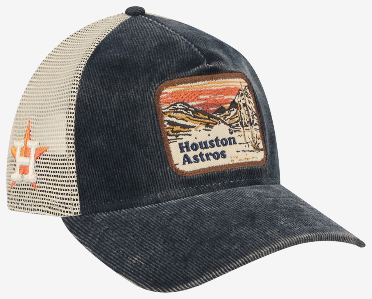 New Era Astros Vintage Landscape Cap Image 3 of 7. Tap to open photo gallery.
