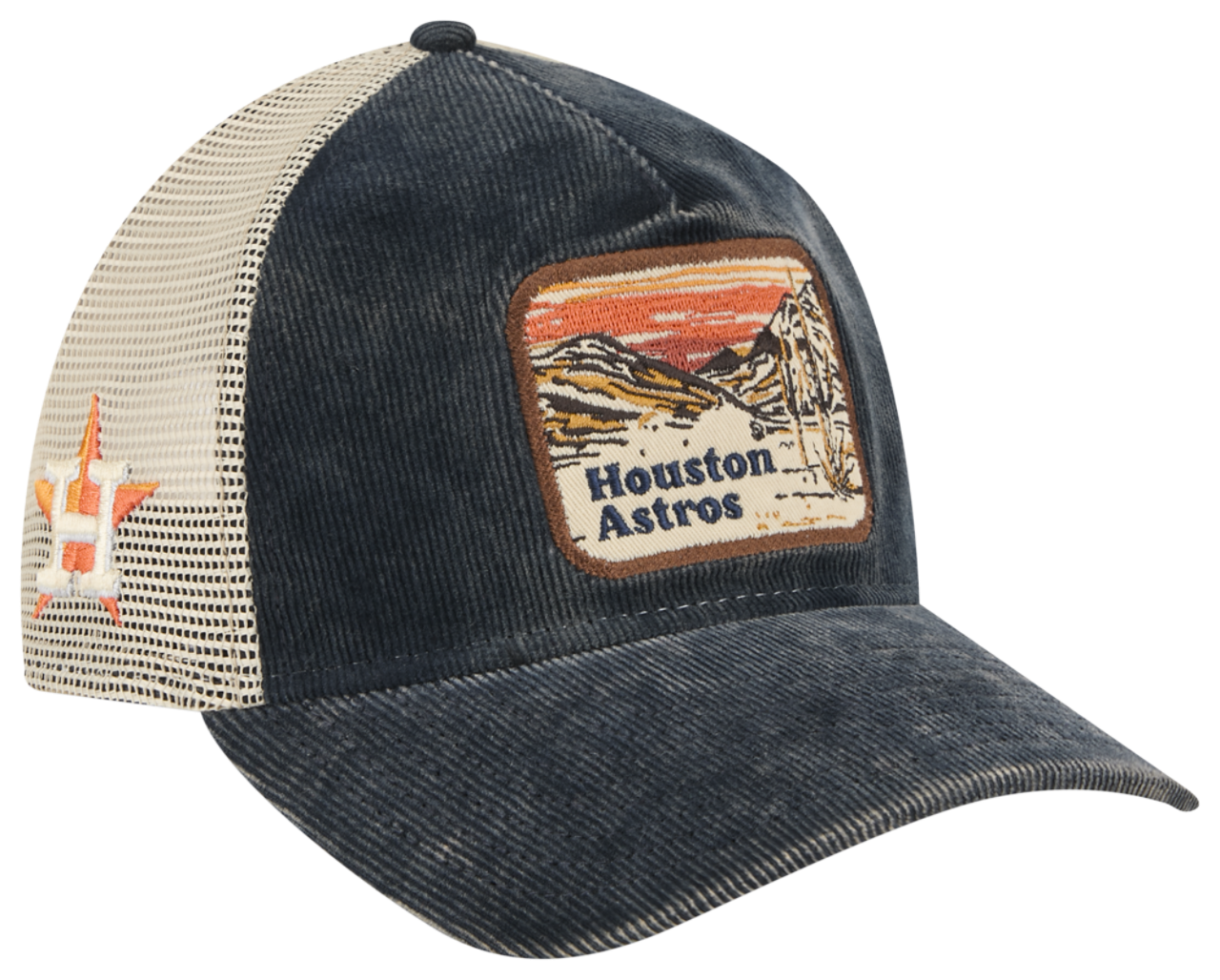 New Era Astros Vintage Landscape Cap Image 3 of 7. Tap to open photo gallery.