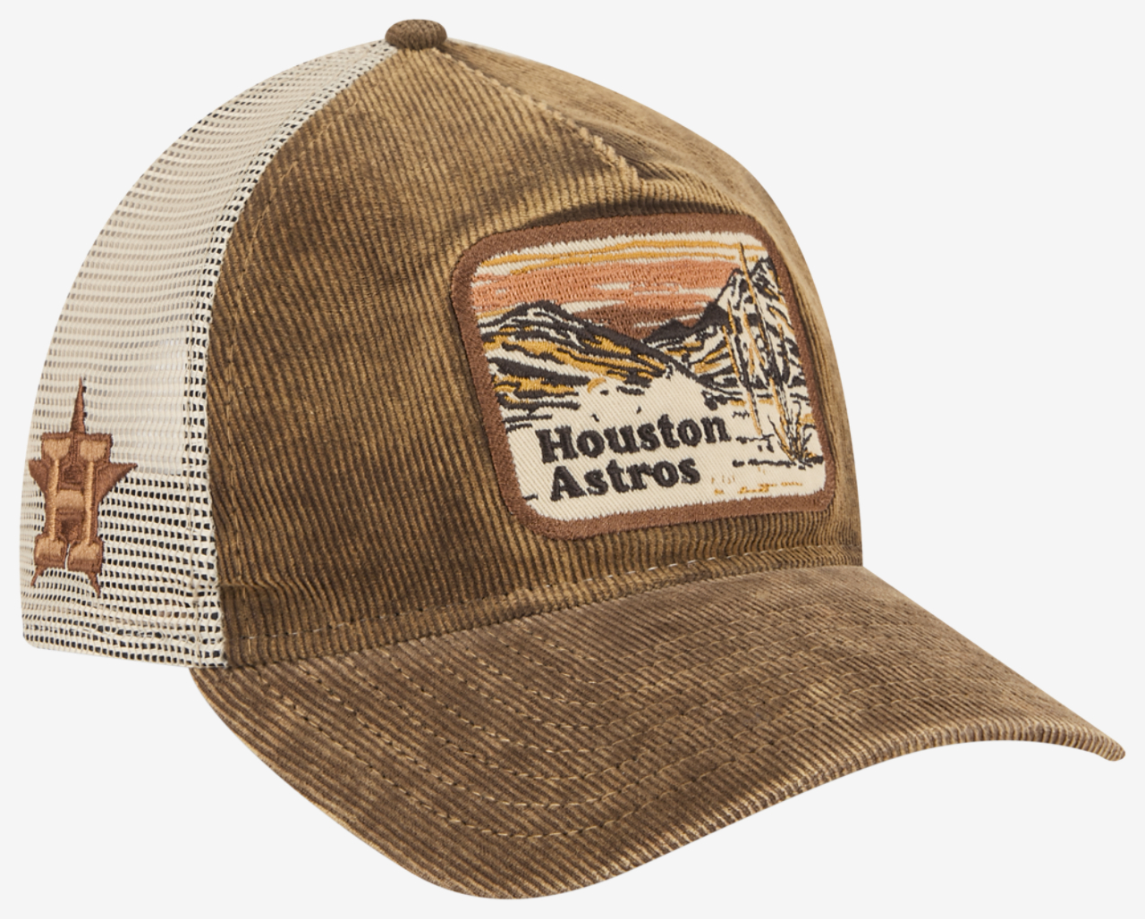 New Era Astros Vintage Landscape Cap Image 3 of 7. Tap to open photo gallery.