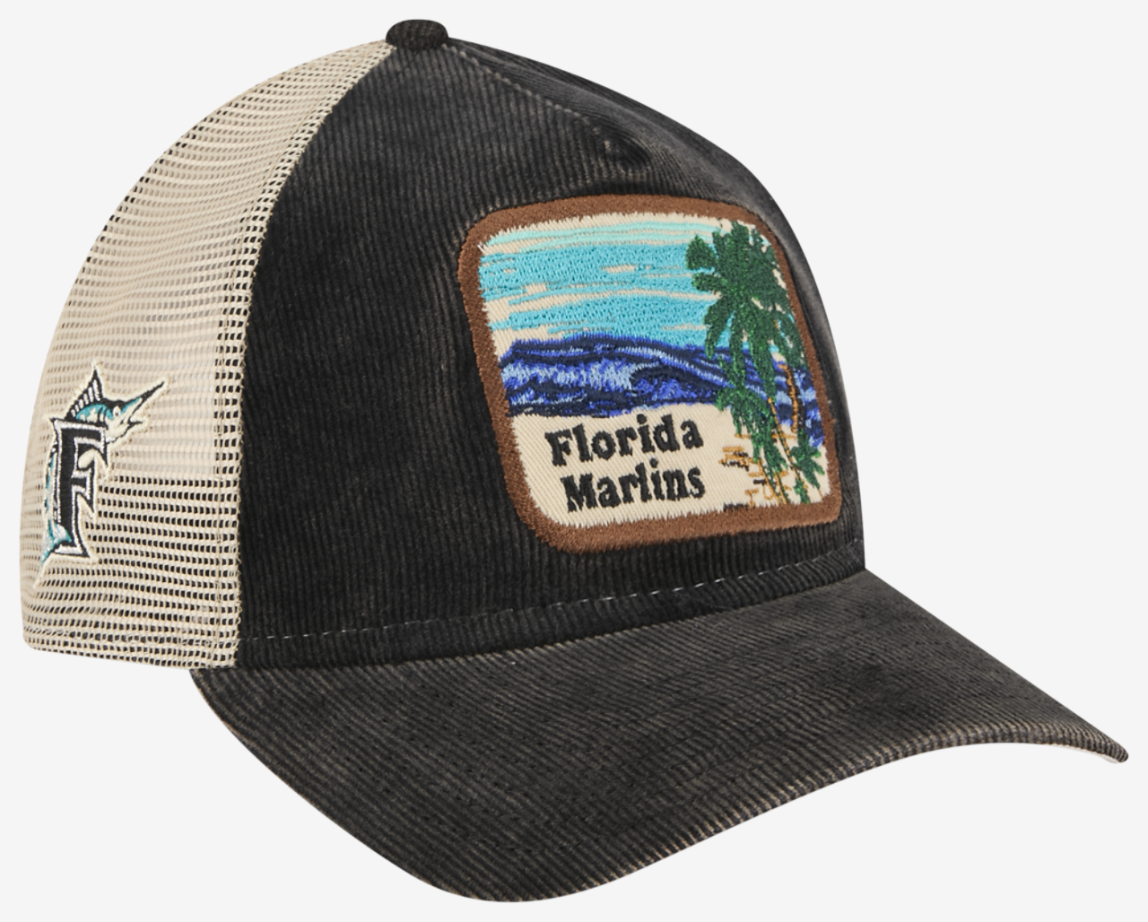 New Era Marlins Vintage Landscape Cap Image 3 of 7. Tap to open photo gallery.