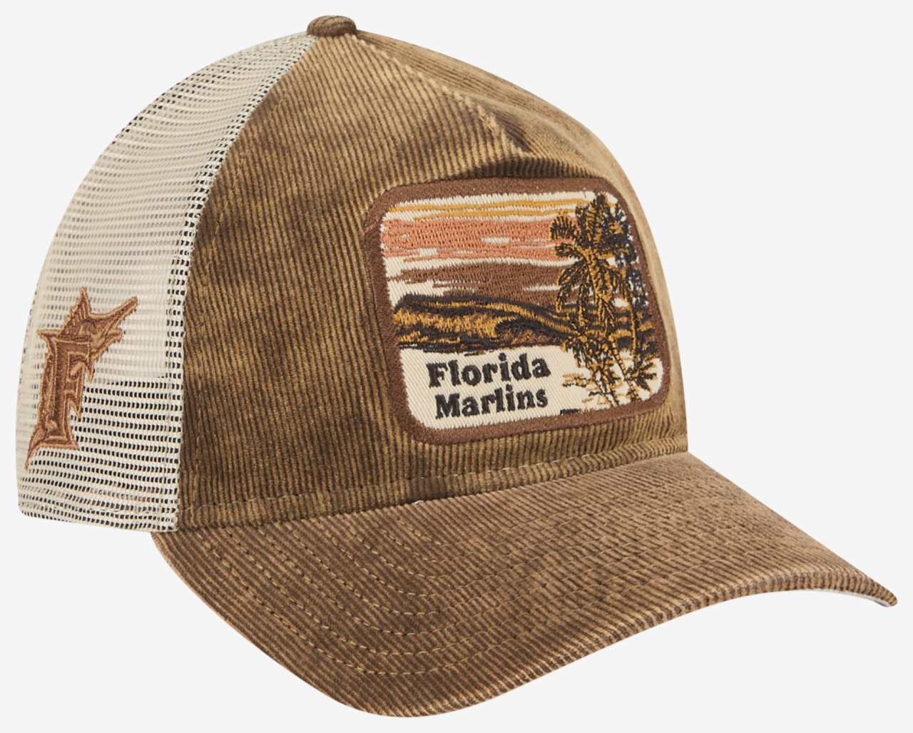 New Era Marlins Vintage Landscape Cap Image 3 of 7. Tap to open photo gallery.