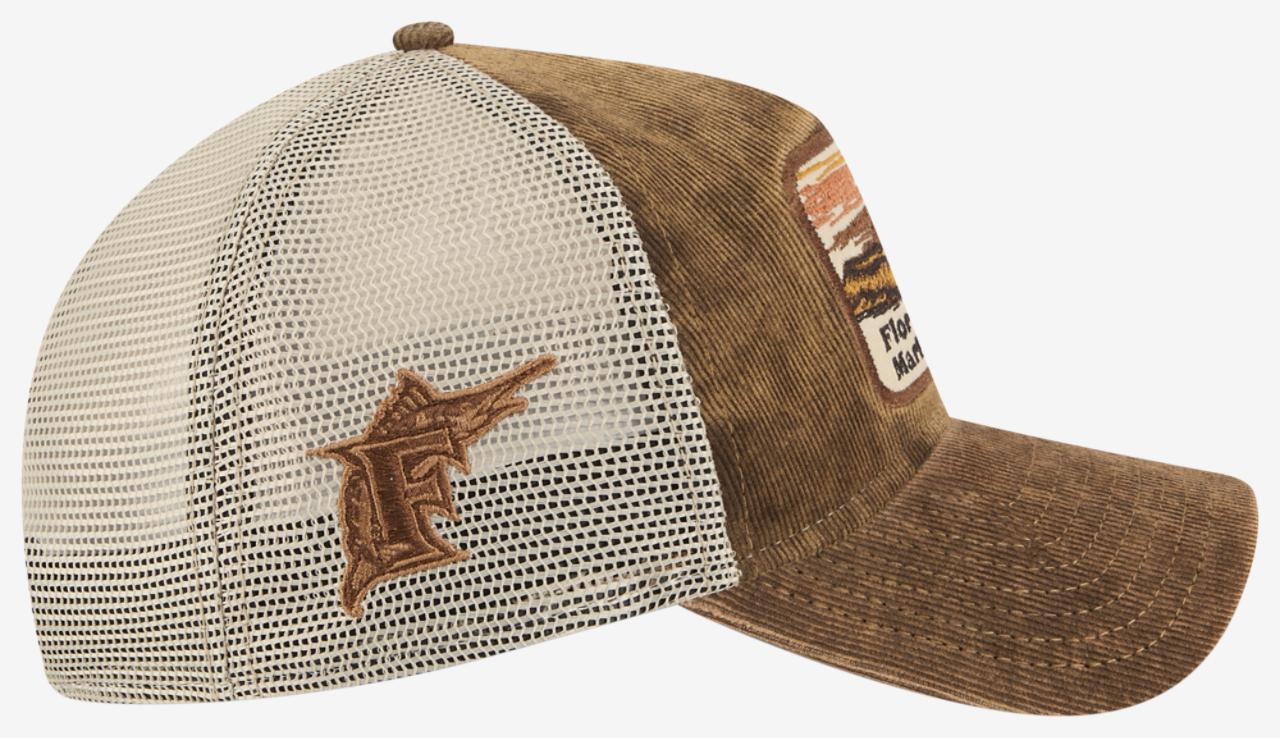 New Era Marlins Vintage Landscape Cap Image 4 of 7. Tap to open photo gallery.