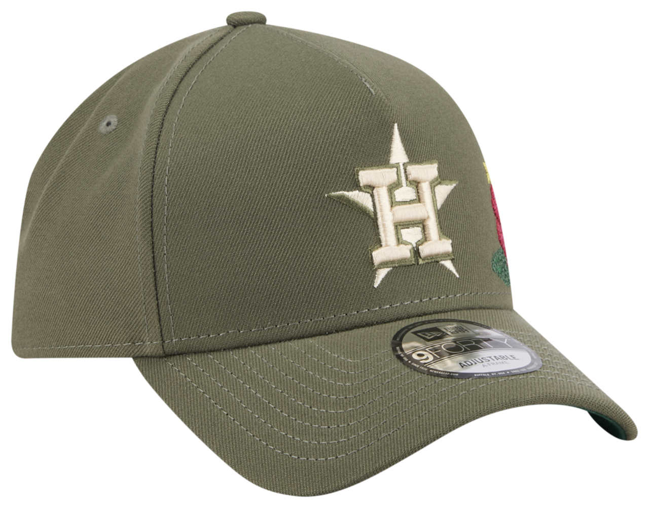 New Era Astros 9Forty A-Frame Floral Cap Image 3 of 7. Tap to open photo gallery.