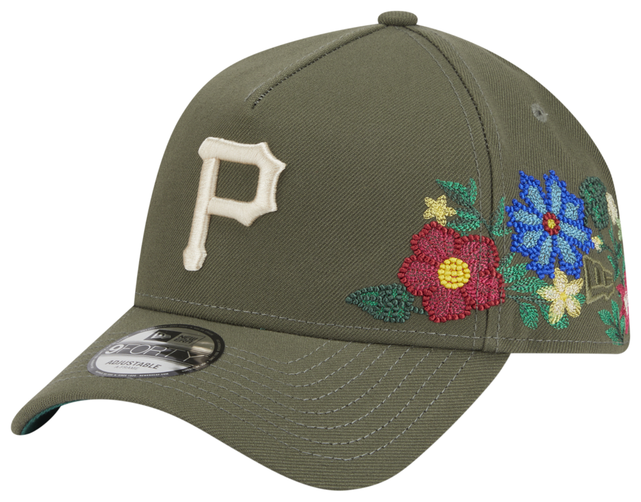 New Era Pirates 9Forty A-Frame Floral Cap Image 1 of 7. Tap to open photo gallery.