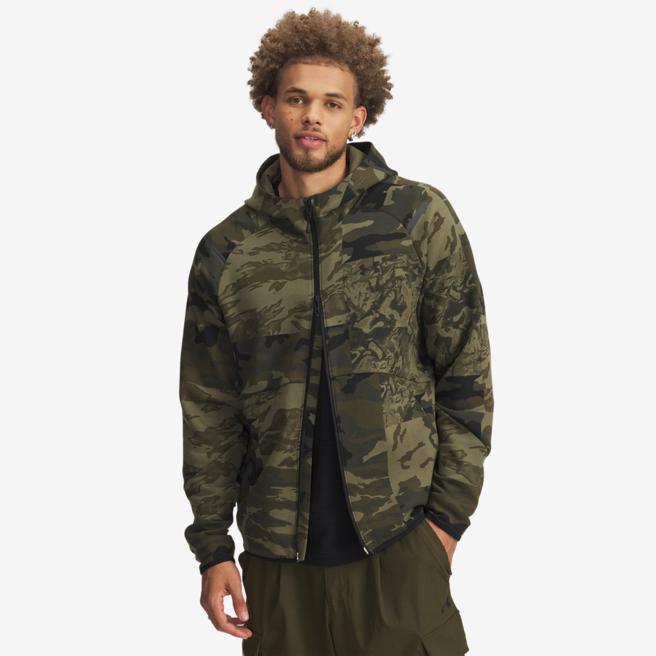 Under Armour Unstoppable Fleece Camo F/Z Image 1 of 2. Tap to open photo gallery.