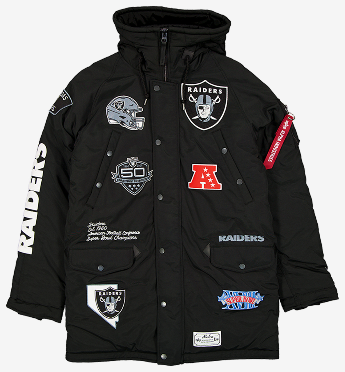 New Era Raiders Alpha Parka Image 1 of 2. Tap to open photo gallery.