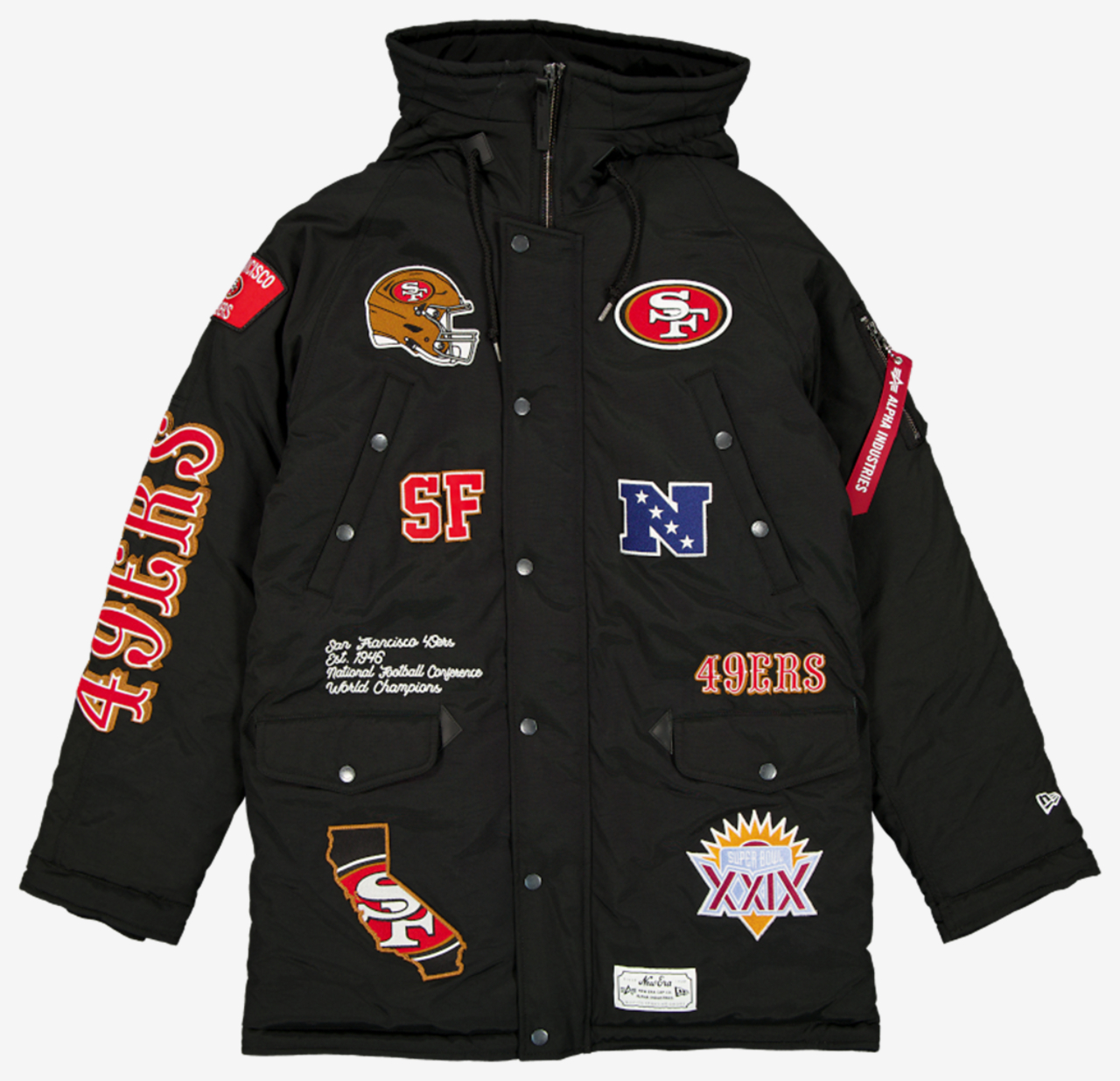 New Era 49ers Alpha Parka Image 1 of 2. Tap to open photo gallery.
