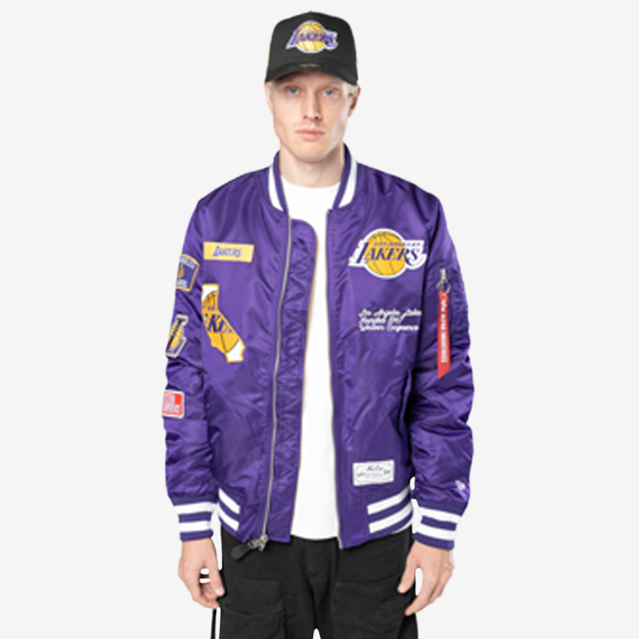 New Era Lakers Alpha Jacket Image 1 of 5. Tap to open photo gallery.