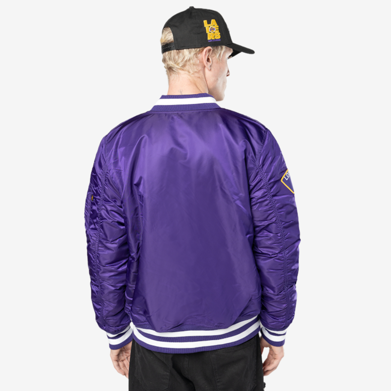New Era Lakers Alpha Jacket Image 2 of 5. Tap to open photo gallery.