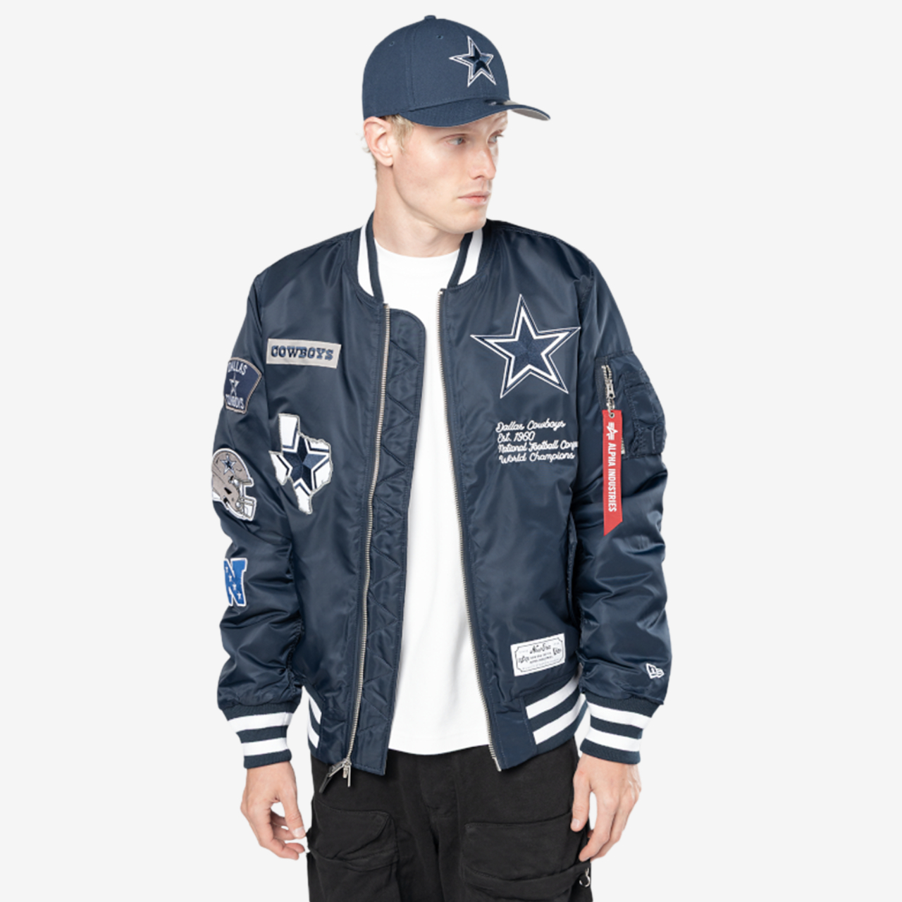 New Era Cowboys Alpha Jacket Image 1 of 6. Tap to open photo gallery.