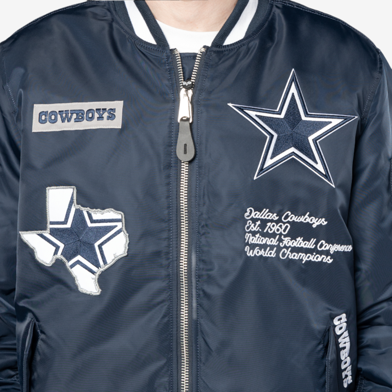 New Era Cowboys Alpha Jacket Image 3 of 6. Tap to open photo gallery.