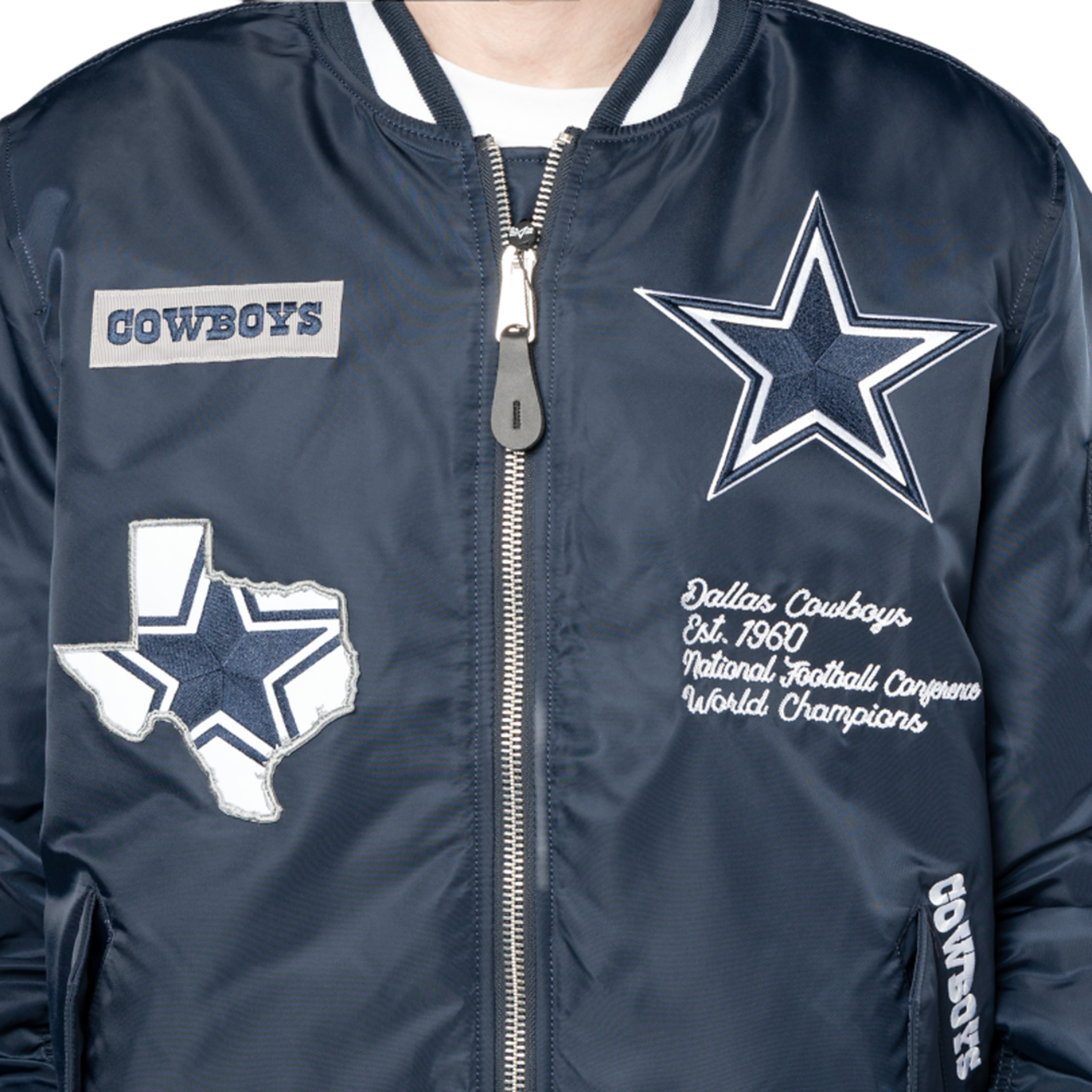 New Era Cowboys Alpha Jacket Image 3 of 6. Tap to open photo gallery.