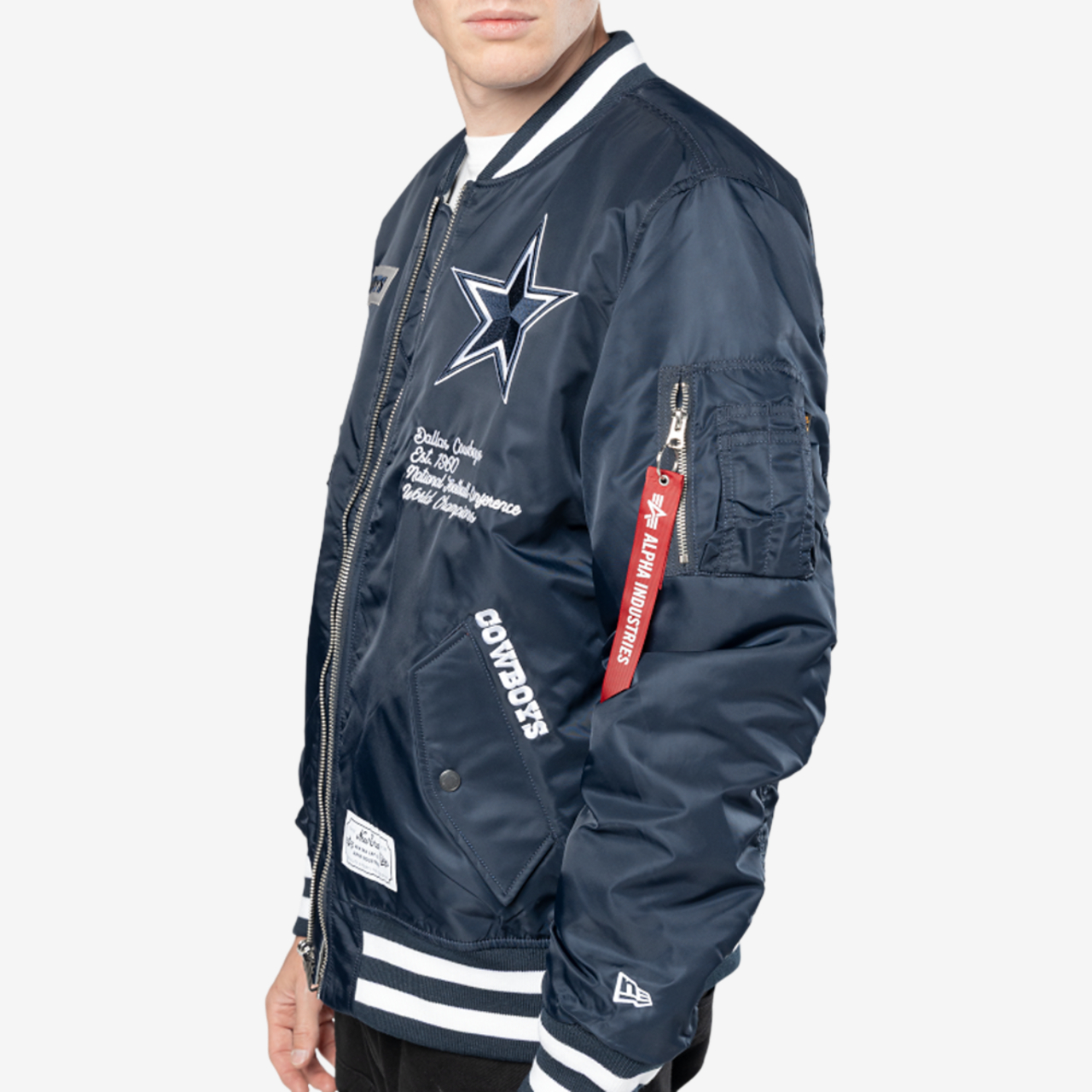 New Era Cowboys Alpha Jacket Image 4 of 6. Tap to open photo gallery.