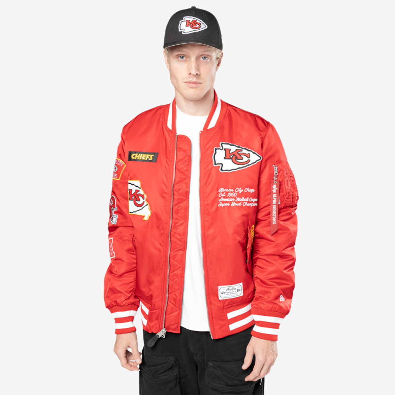 New Era Chiefs Alpha Jacket Image 1 of 6. Tap to open photo gallery.
