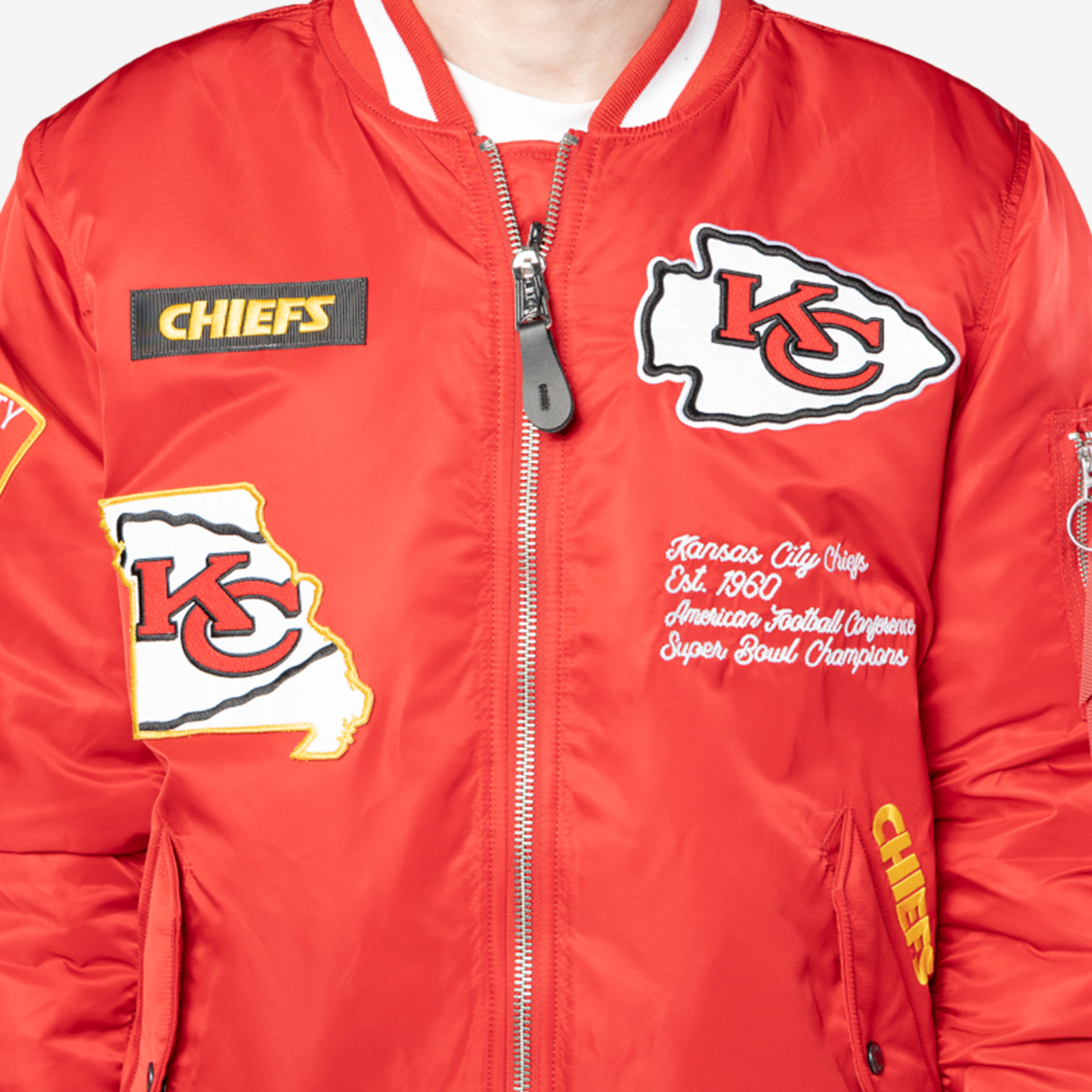 New Era Chiefs Alpha Jacket Image 3 of 6. Tap to open photo gallery.