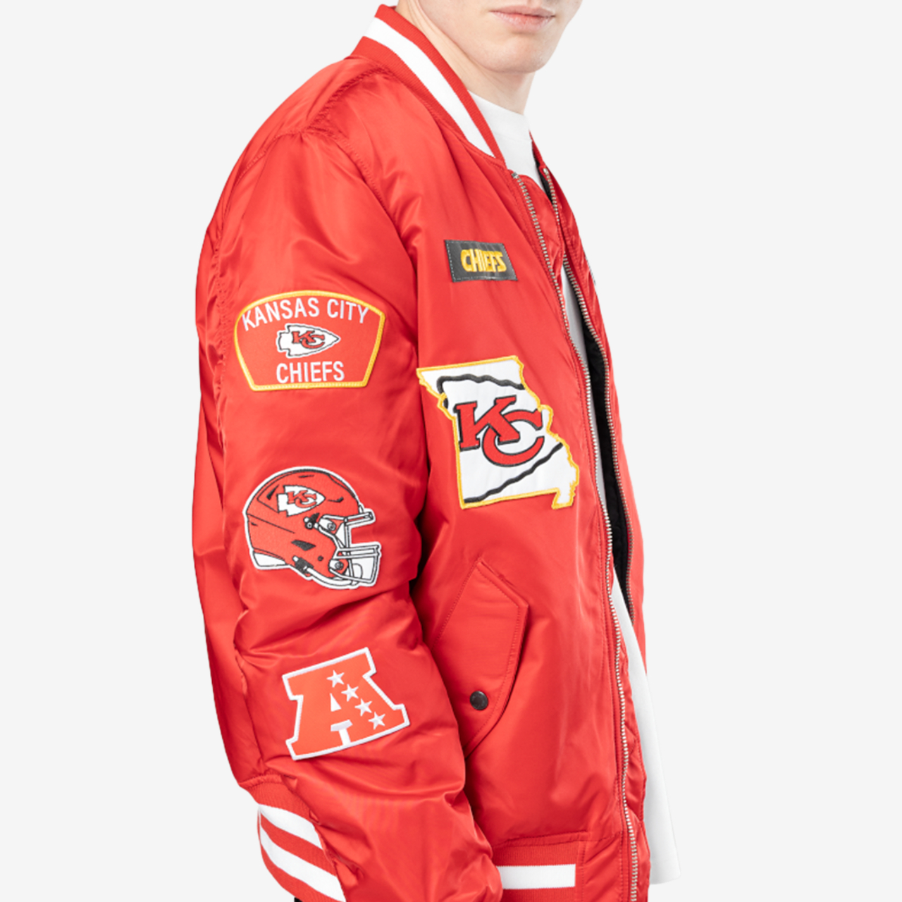 New Era Chiefs Alpha Jacket Image 4 of 6. Tap to open photo gallery.