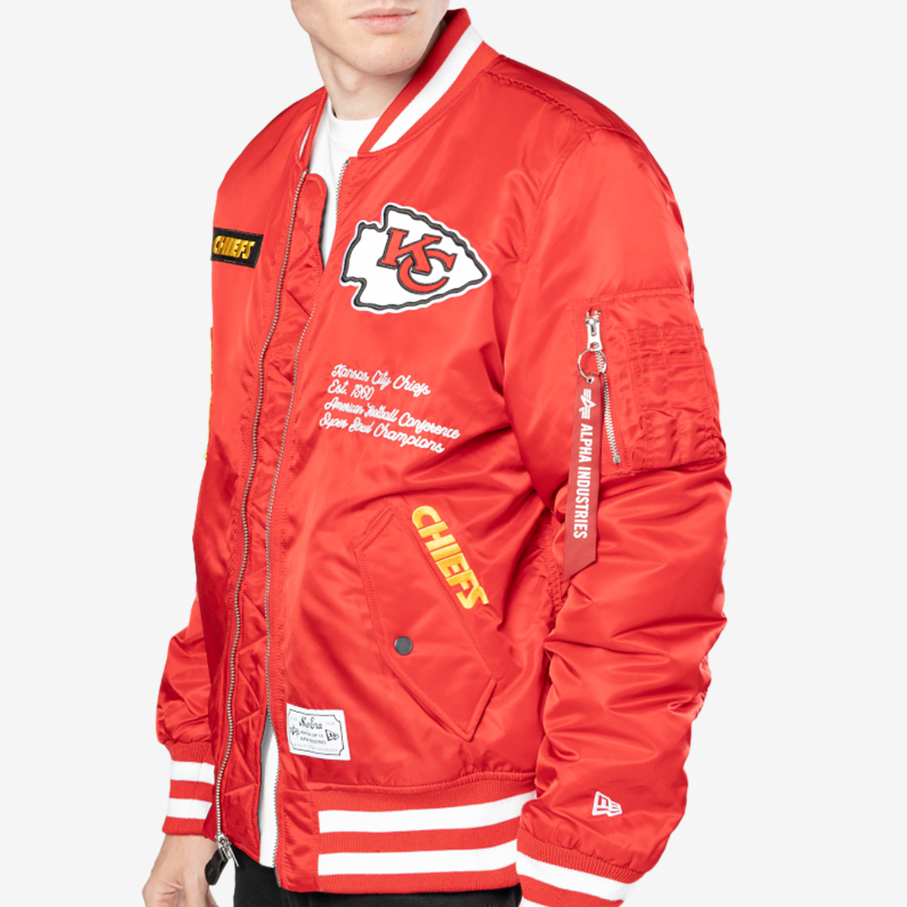 New Era Chiefs Alpha Jacket Image 5 of 6. Tap to open photo gallery.
