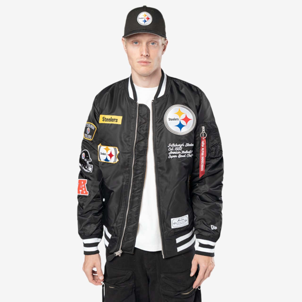 New Era Steelers Alpha Jacket Image 1 of 6. Tap to open photo gallery.