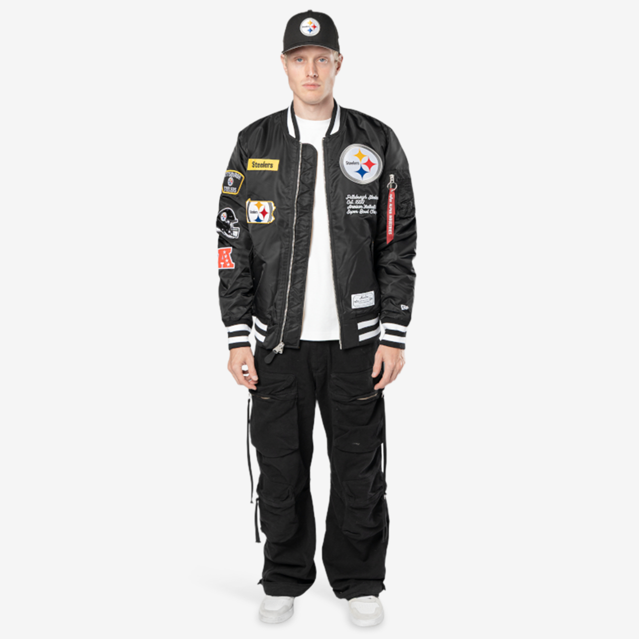 New Era Steelers Alpha Jacket Image 6 of 6. Tap to open photo gallery.