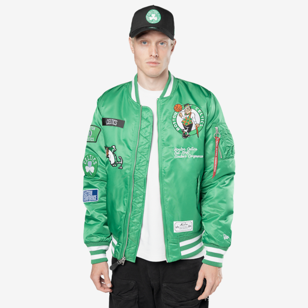 New Era Celtics Alpha Jacket Image 1 of 6. Tap to open photo gallery.