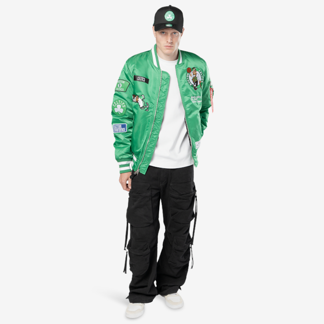 New Era Celtics Alpha Jacket Image 6 of 6. Tap to open photo gallery.