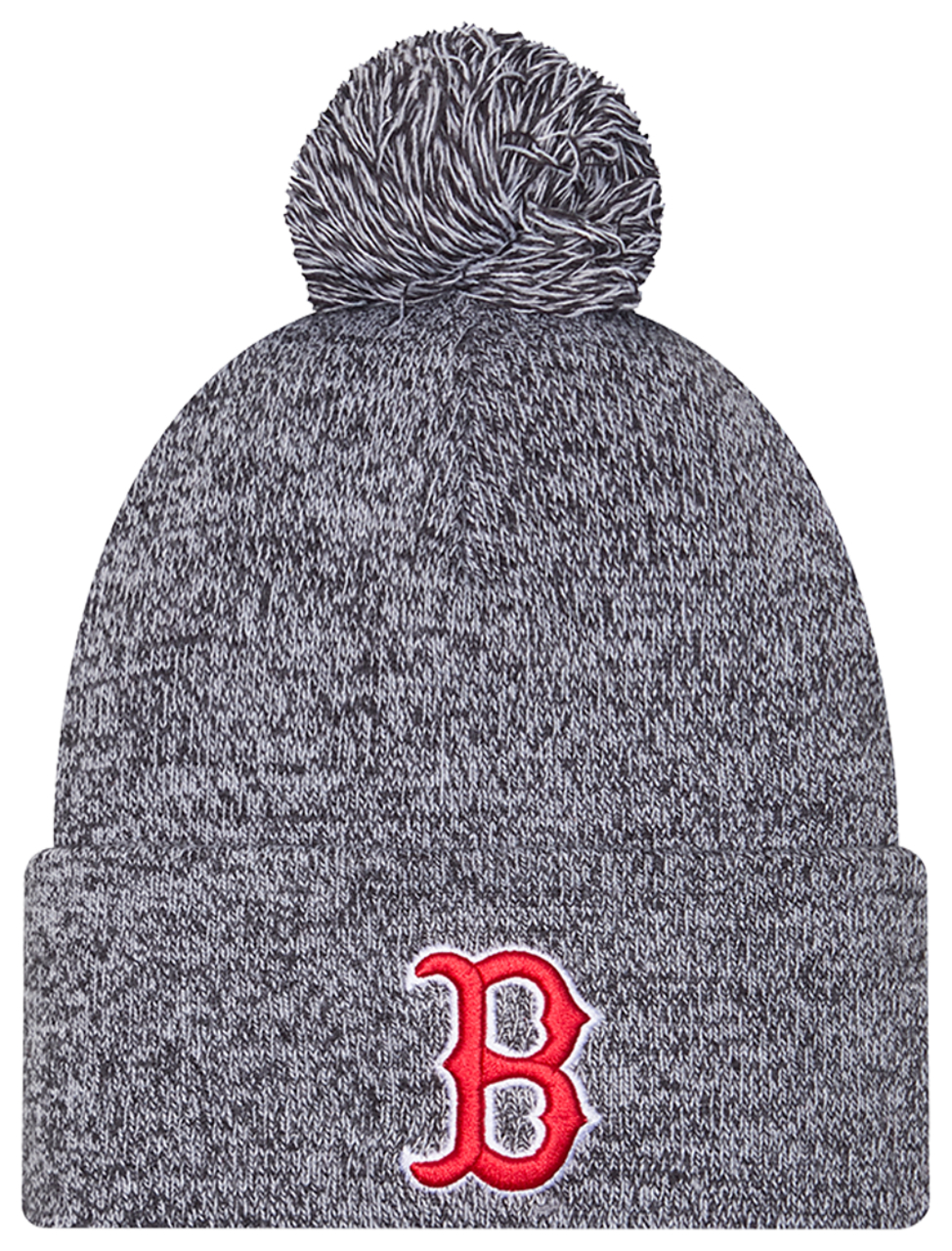 New Era Red Sox Marl Pom Knit Image 1 of 3. Tap to open photo gallery.