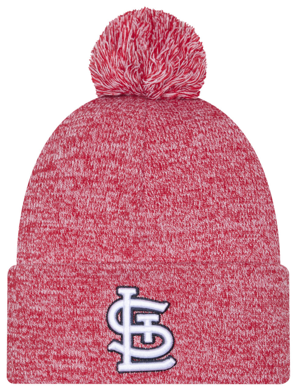 New Era Cardinals Marl Pom Knit Image 1 of 3. Tap to open photo gallery.