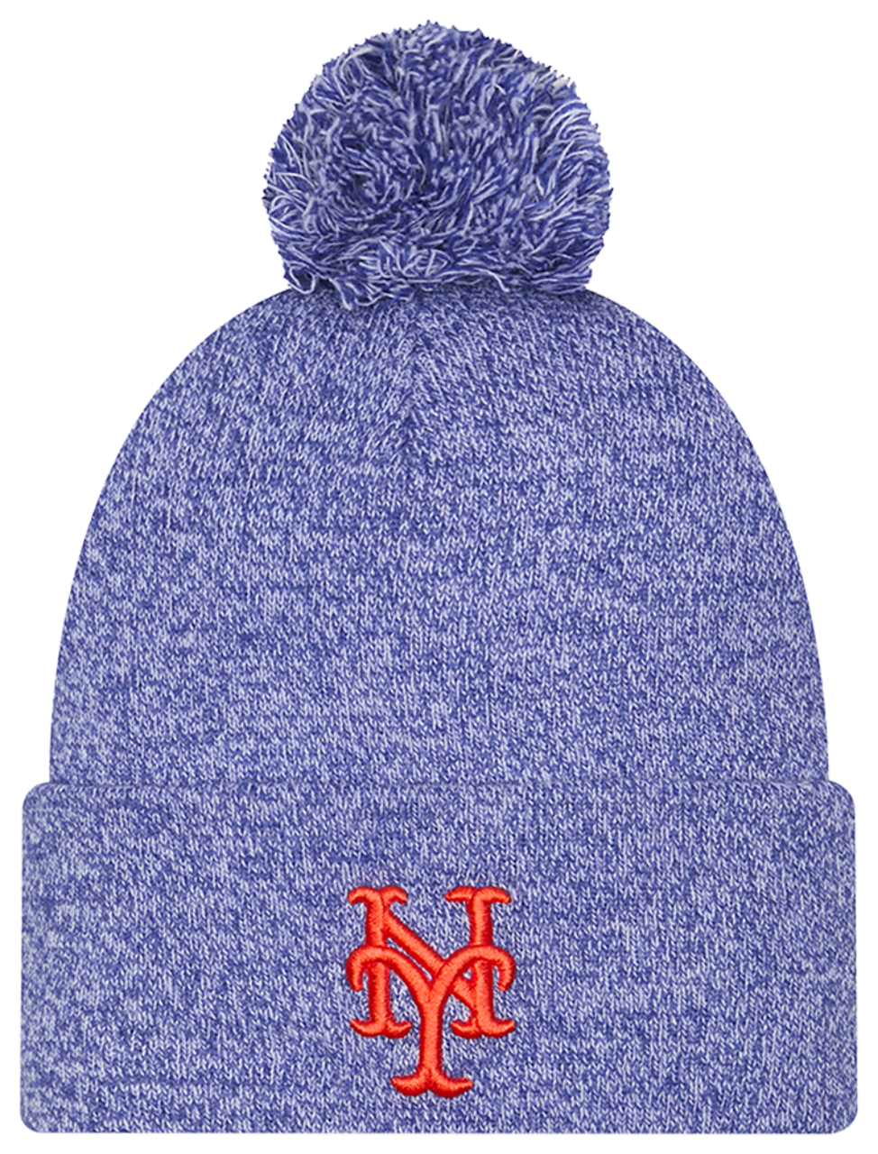 New Era Mets Marl Pom Knit Image 1 of 3. Tap to open photo gallery.
