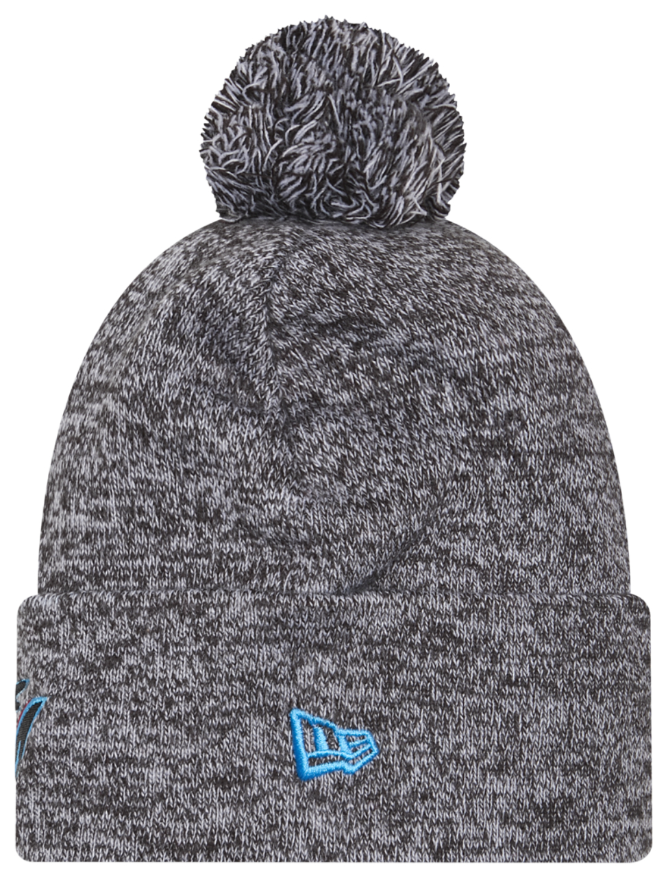 New Era Marlins Marl Pom Knit Image 2 of 3. Tap to open photo gallery.