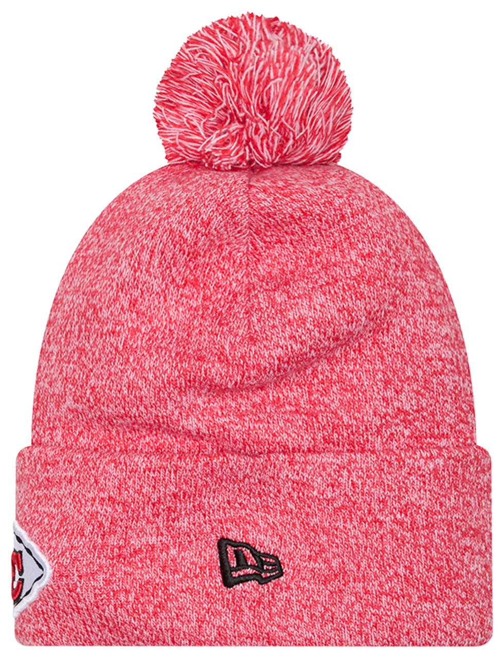 New Era Chiefs Marl Pom Knit Image 2 of 3. Tap to open photo gallery.