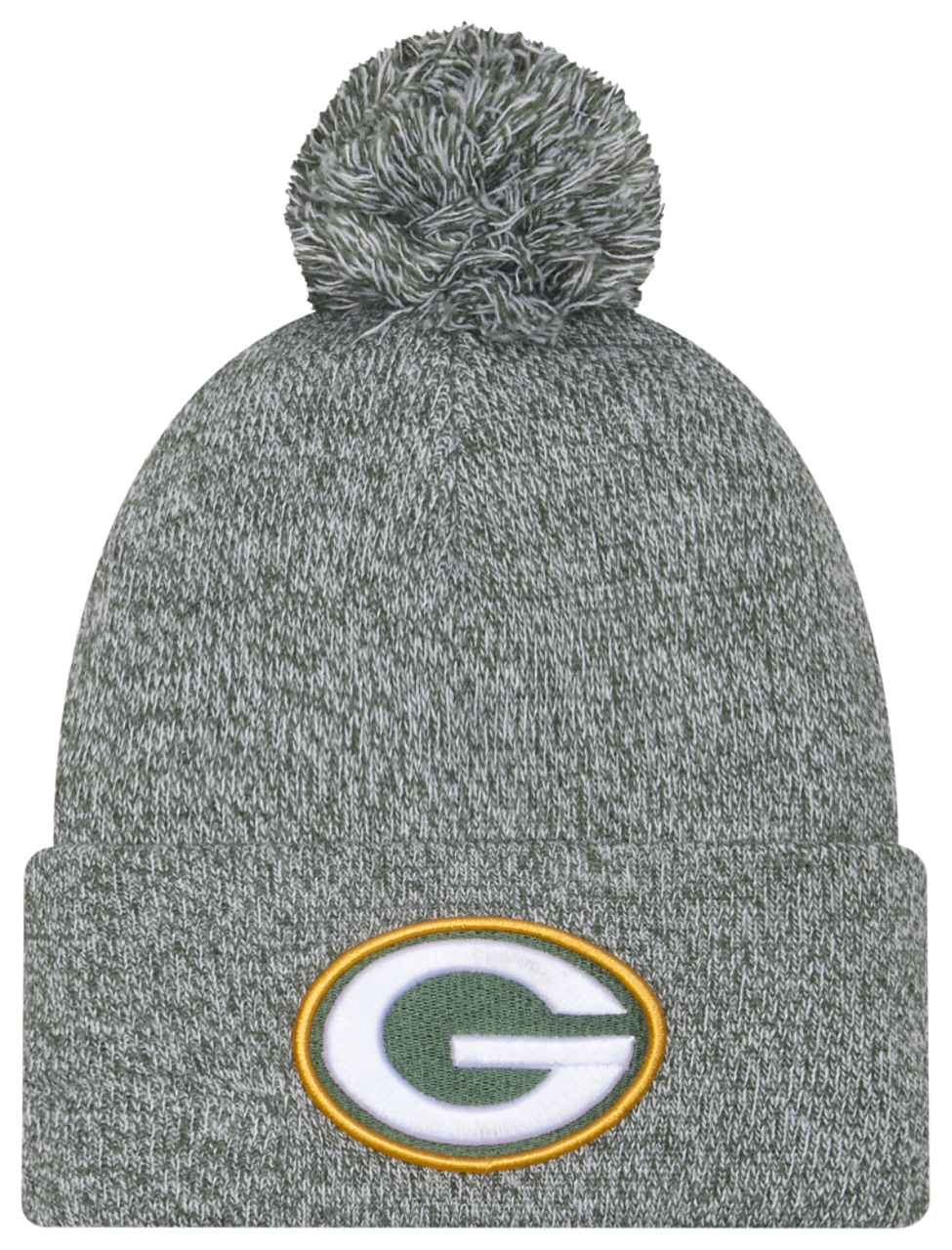New Era Packers Marl Pom Knit Image 1 of 3. Tap to open photo gallery.