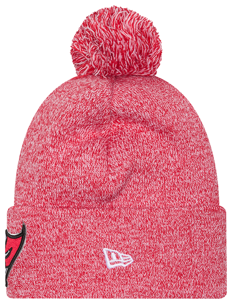 New Era Buccaneers Marl Pom Knit Image 2 of 3. Tap to open photo gallery.