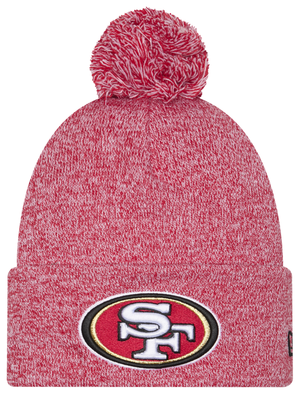 New Era 49ers Marl Pom Knit Image 1 of 3. Tap to open photo gallery.