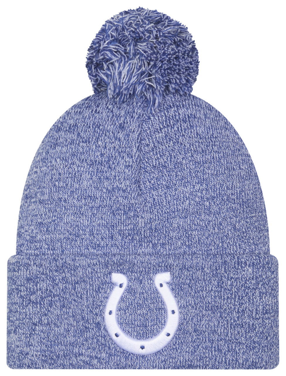 New Era Colts Marl Pom Knit Image 1 of 3. Tap to open photo gallery.