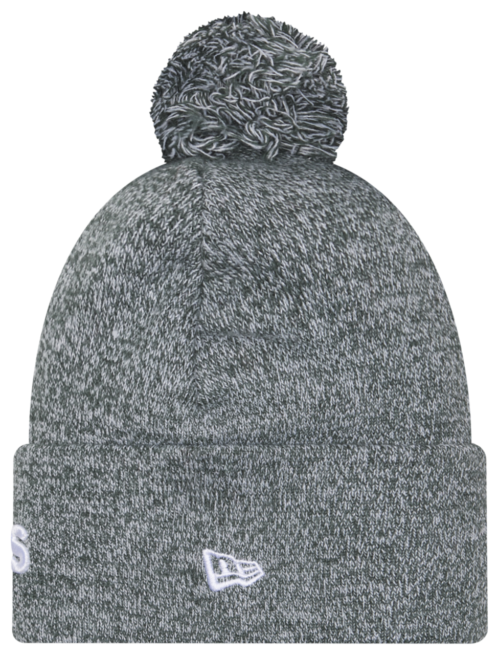 New Era A's Marl Pom Knit Image 2 of 3. Tap to open photo gallery.
