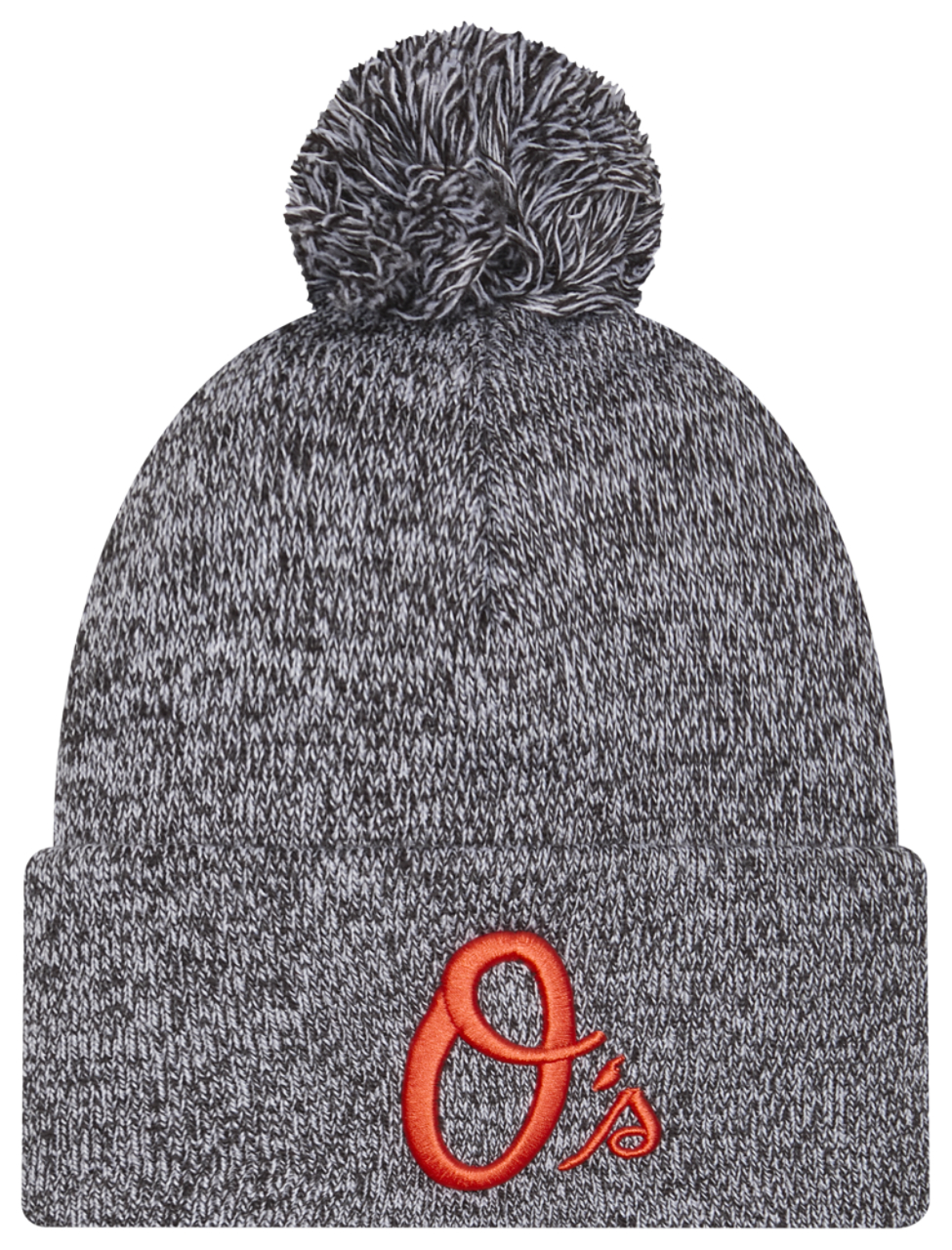 New Era Orioles Marl Pom Knit Image 1 of 3. Tap to open photo gallery.