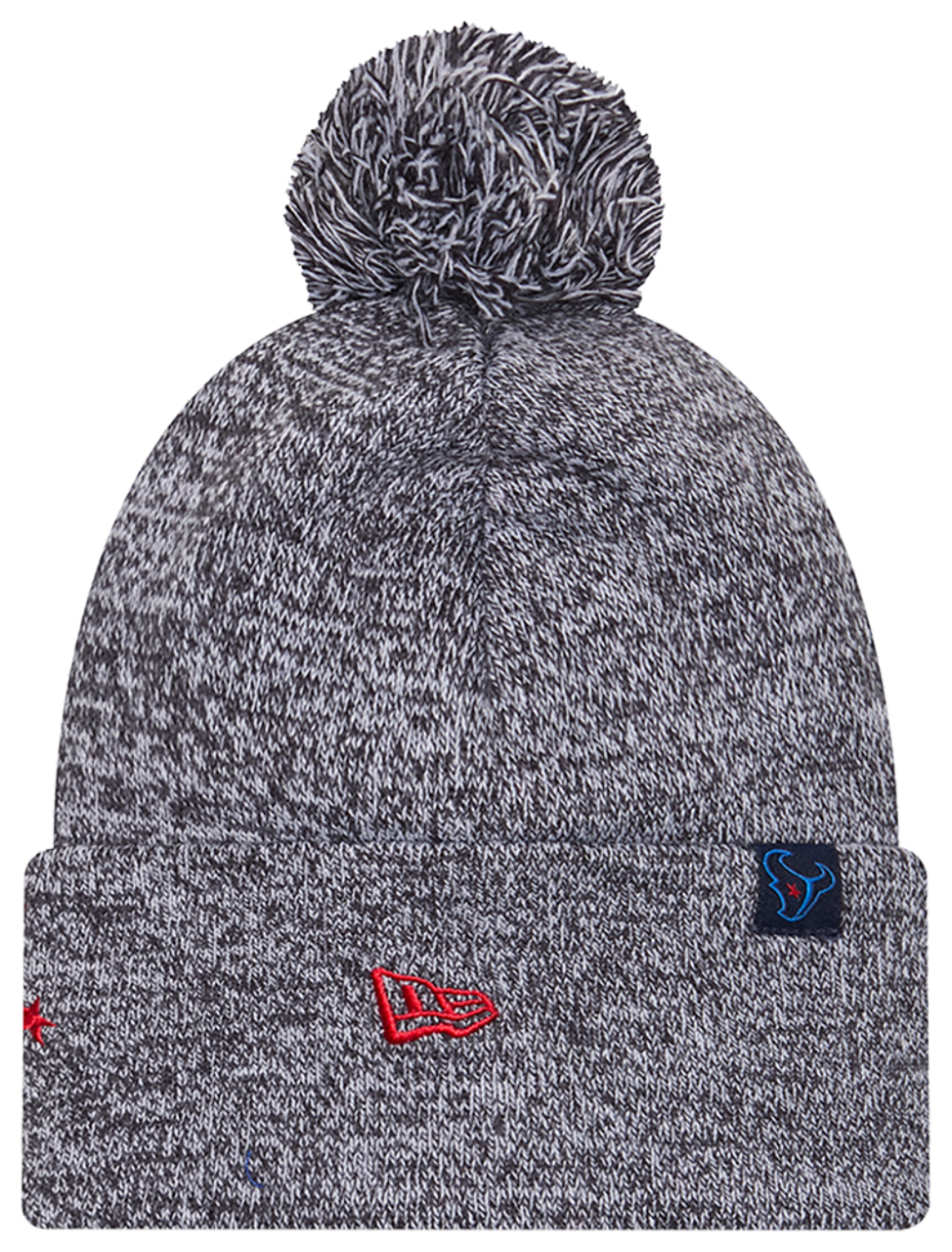 New Era Texans Marl Pom Knit Image 2 of 3. Tap to open photo gallery.