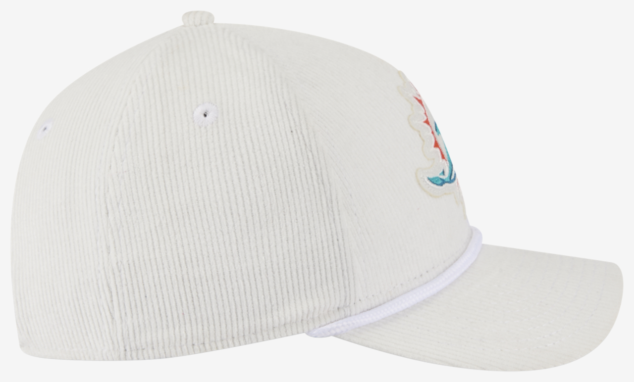 New Era Dolphins 9Forty AF Cord 25130 Cap Image 4 of 7. Tap to open photo gallery.