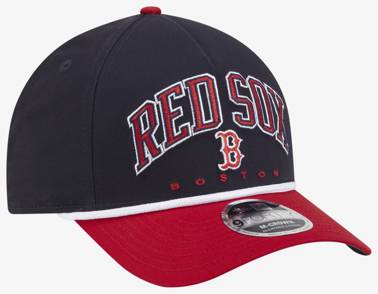 New Era Red Sox 9FORTY MC A-Frame Arch Cap Image 3 of 7. Tap to open photo gallery.
