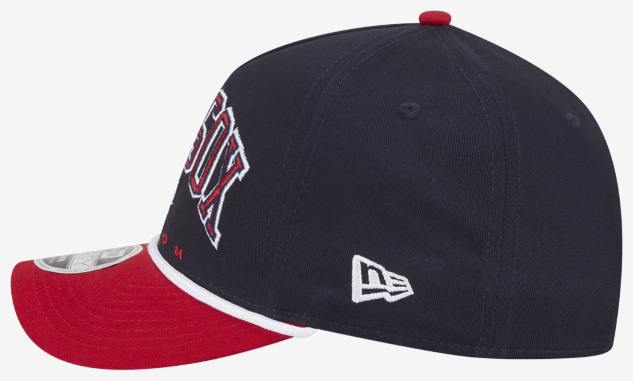 New Era Red Sox 9FORTY MC A-Frame Arch Cap Image 6 of 7. Tap to open photo gallery.