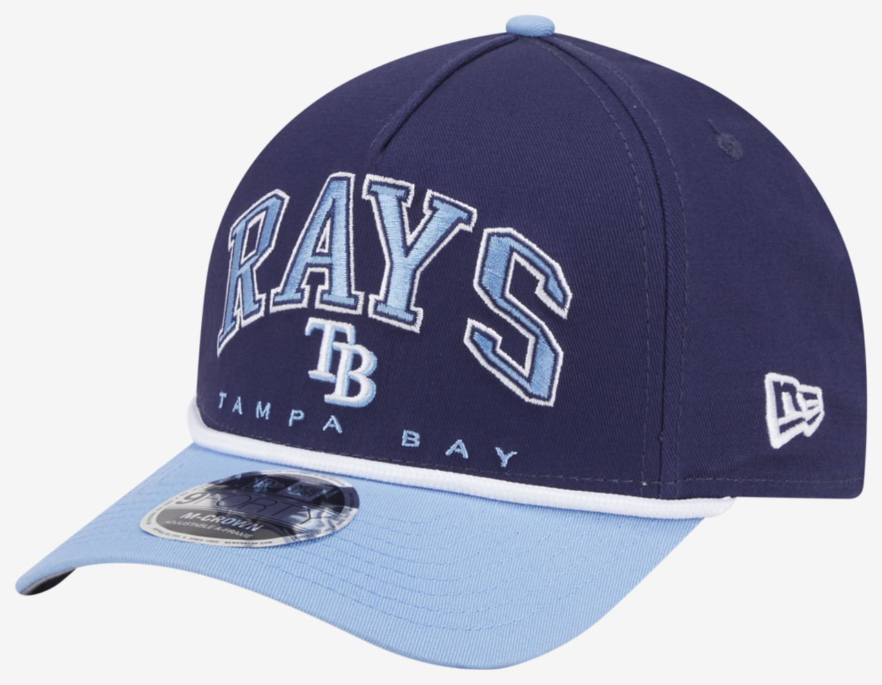 New Era Rays 9FORTY MC A-Frame Arch Cap Image 1 of 7. Tap to open photo gallery.