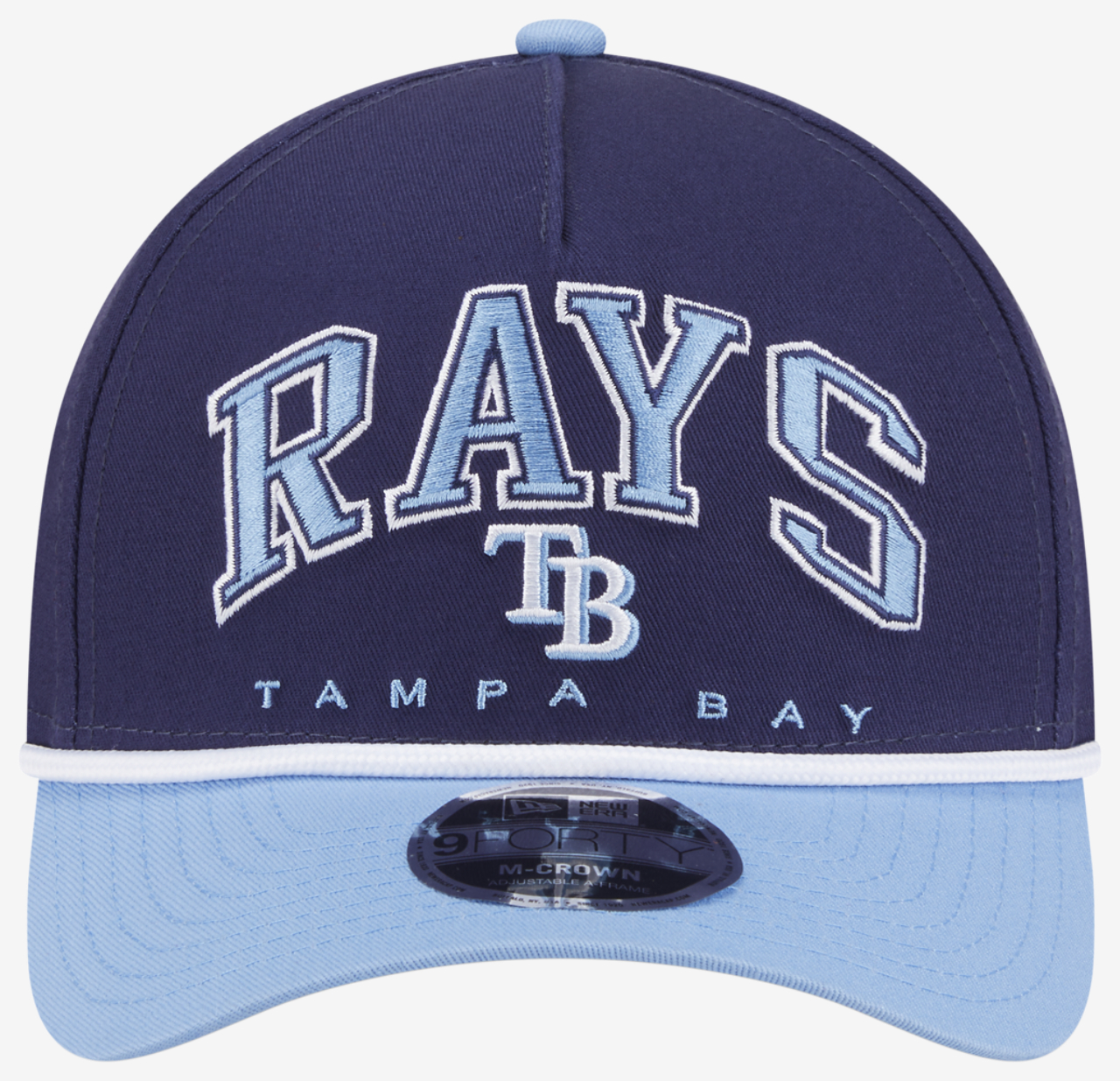 New Era Rays 9FORTY MC A-Frame Arch Cap Image 2 of 7. Tap to open photo gallery.