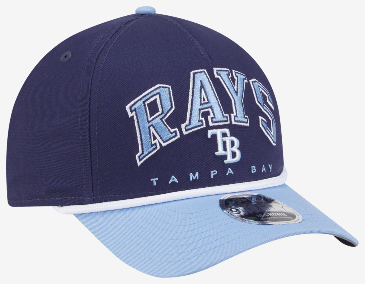 New Era Rays 9FORTY MC A-Frame Arch Cap Image 3 of 7. Tap to open photo gallery.