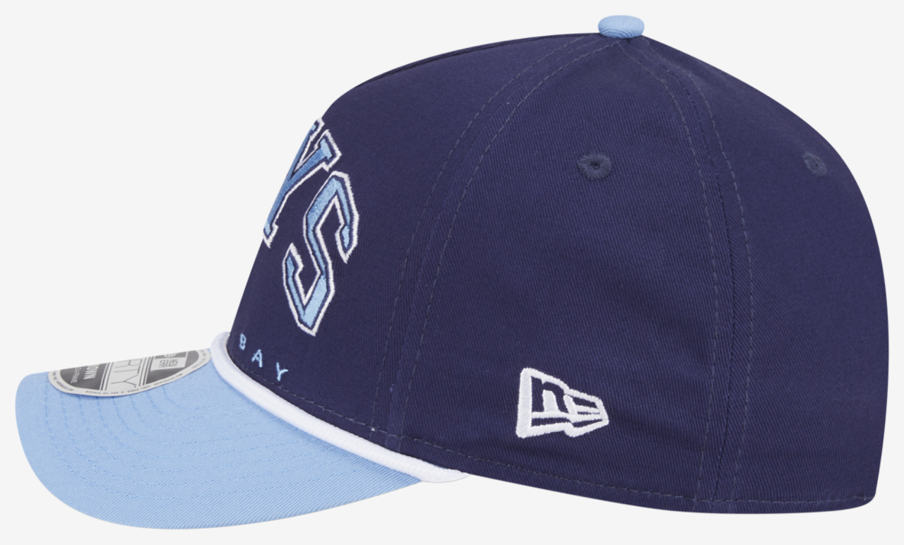 New Era Rays 9FORTY MC A-Frame Arch Cap Image 4 of 7. Tap to open photo gallery.