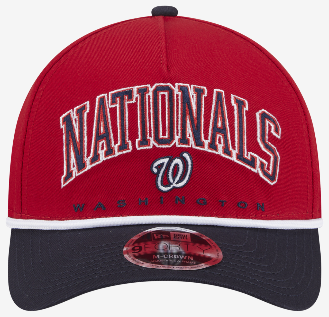 New Era Nationals 9FORTY MC A-Frame Arch Cap Image 2 of 7. Tap to open photo gallery.