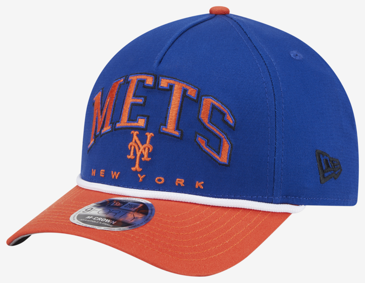 New Era Mets 9FORTY MC A-Frame Arch Cap Image 1 of 7. Tap to open photo gallery.